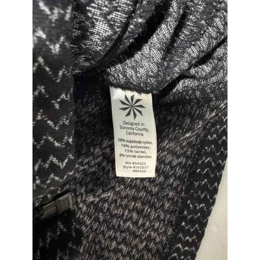 Athleta Heartbeat Hope Herringbone Athletic Full Zip Jacket Women's Size Small‎